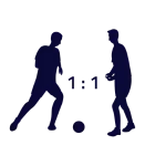 Voetbal 1 tegen 1