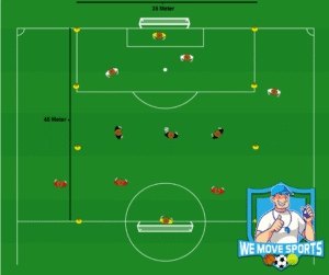 Voetbal oefeningen onder 12