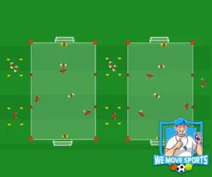 voetballend verdedigen
