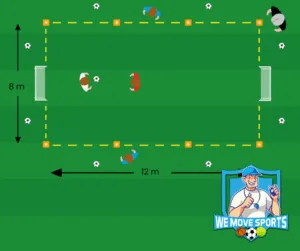 1 tegen 1 voetballen