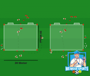 1 tegen 1 voetballen