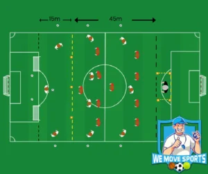 Voetbal oefeningen onder 18