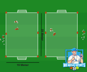 1 tegen 1 voetballen