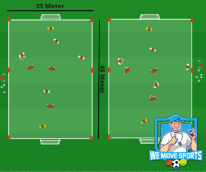 4 tegen 4 voetballen