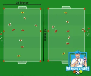 4 tegen 4 voetballen
