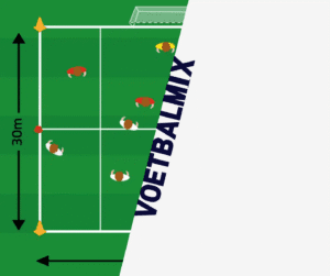 6 tegen 6 voetbal oefeningen