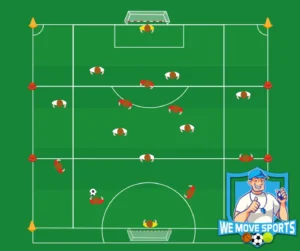 7 tegen 7 voetbal oefeningen