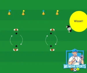 warming up spel voetbal
