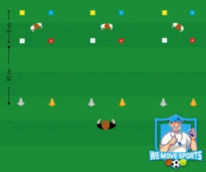 warming up voetbal spel