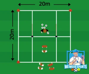 1v1 voetbal oefeningen