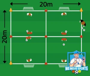 1 tegen 1 verdedigen voetbal