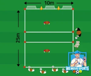 1 tegen 1 voetballen